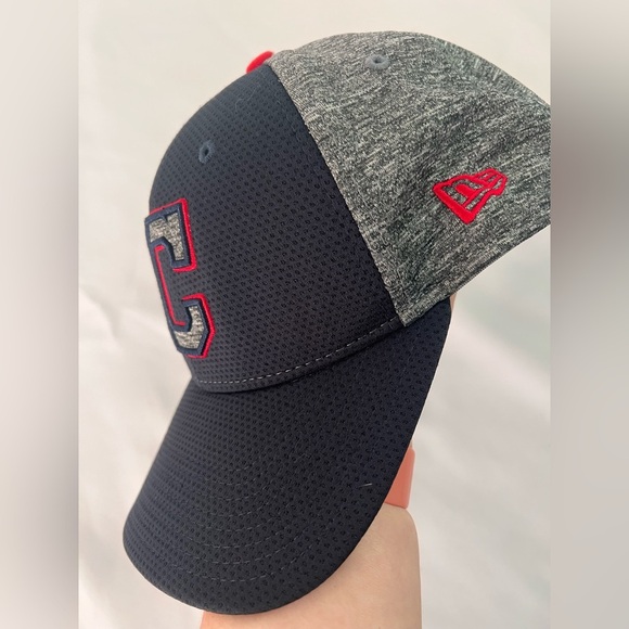 New era 39 Thirty Baseball Block C Logo Hat Men's Black/ Gray/ Red - Picture 3 of 6